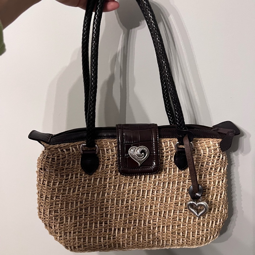 Vintage Brighton Straw Handbag